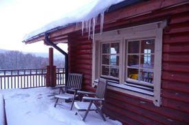 Ferienhaus im Winter