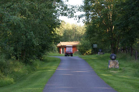 Weg zum Seminargebäude
